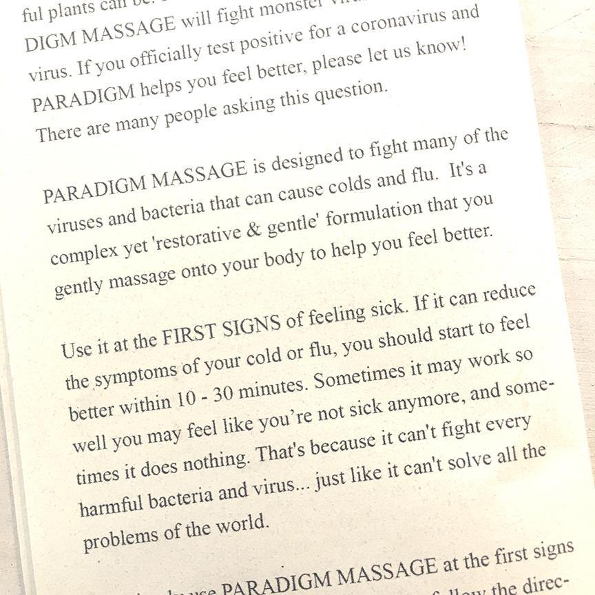 PARADIGM MASSAGE relieving cold & flu symptoms - Alywillow