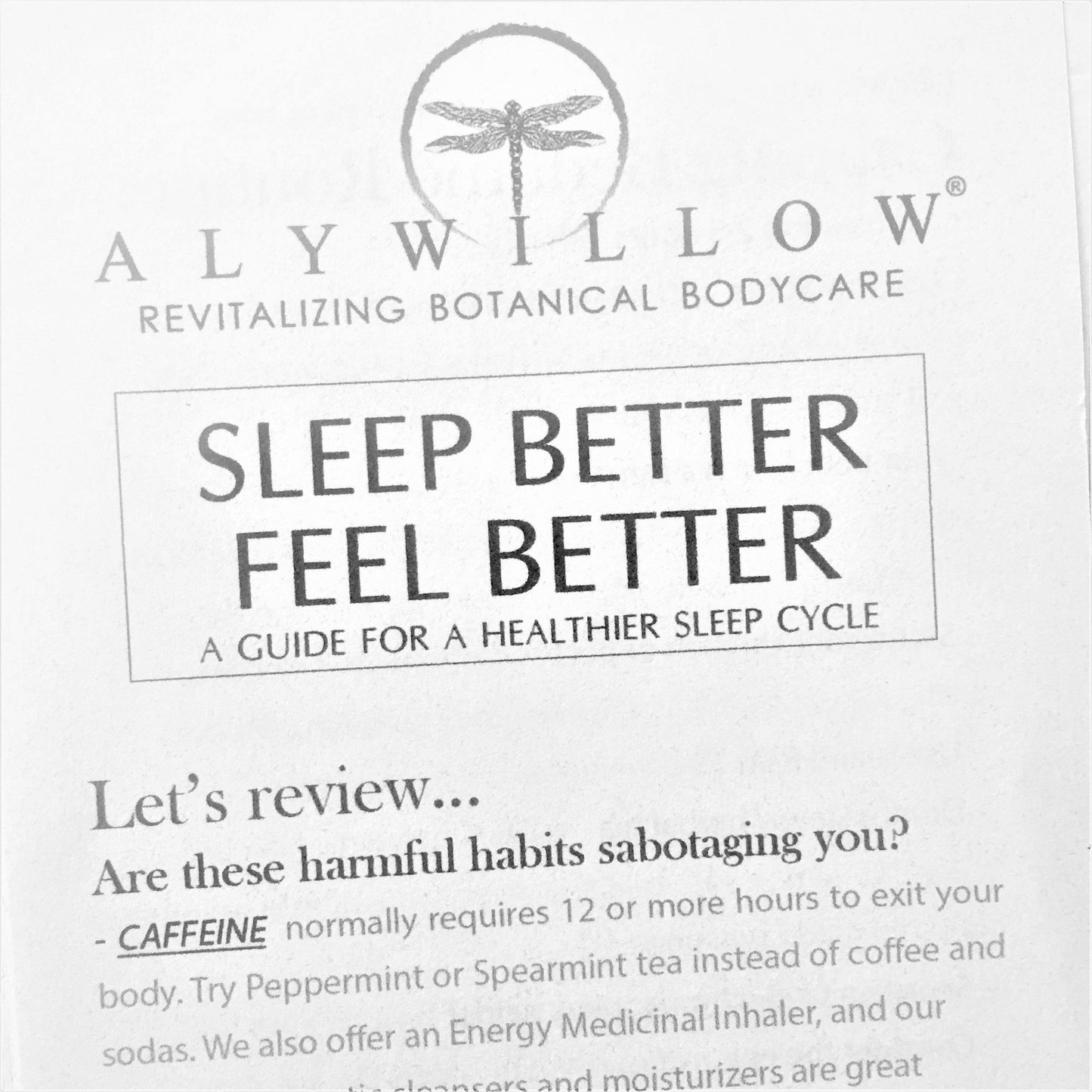 ISLAND RAIN SPRAY for better sleep - Alywillow