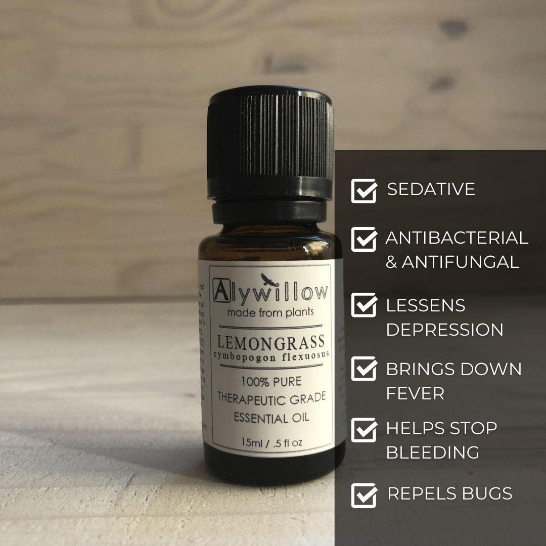 Lemongrass Essential Oil, organic - Alywillow