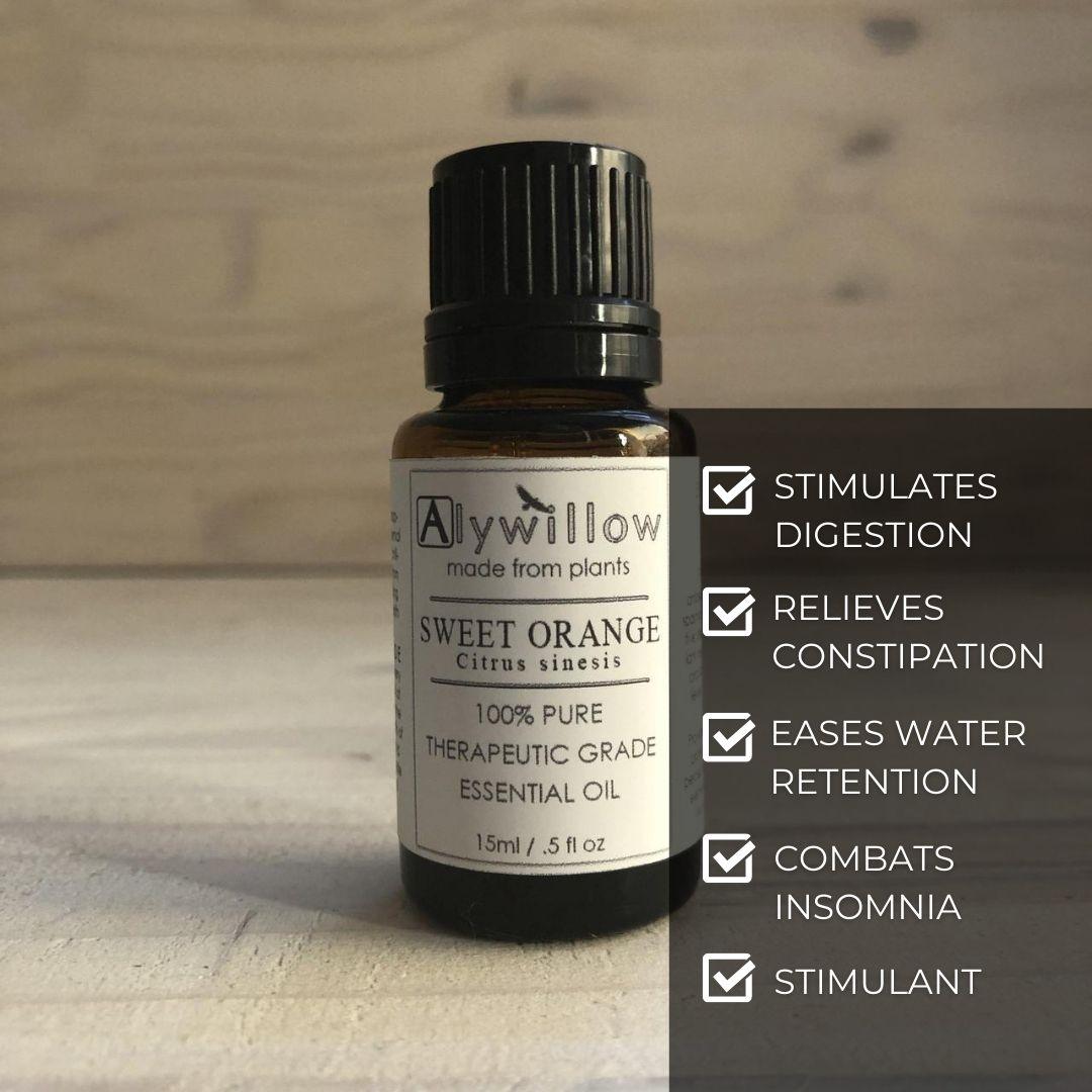 Orange (Sweet) Essential Oil, organic - Alywillow
