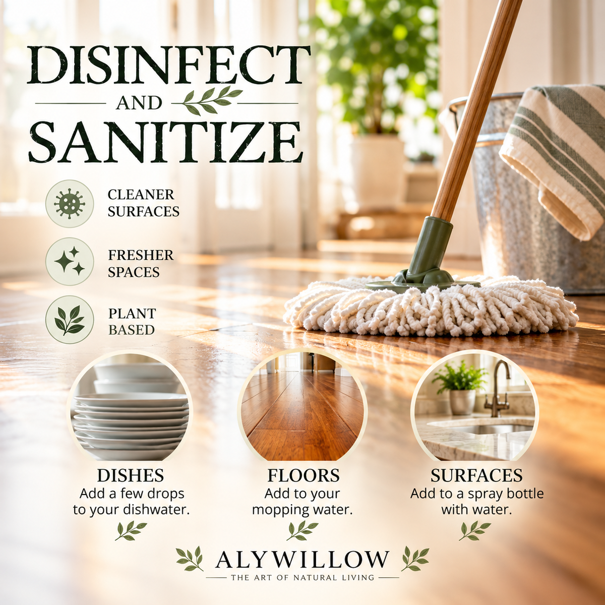 disinfect and sanitize