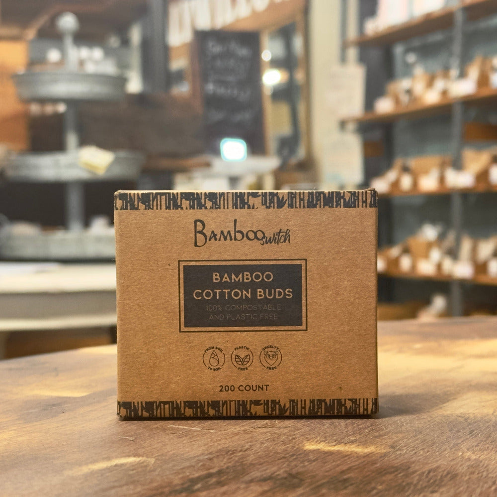 box of cotton bamboo cotton buds