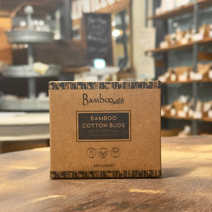 box of cotton bamboo cotton buds