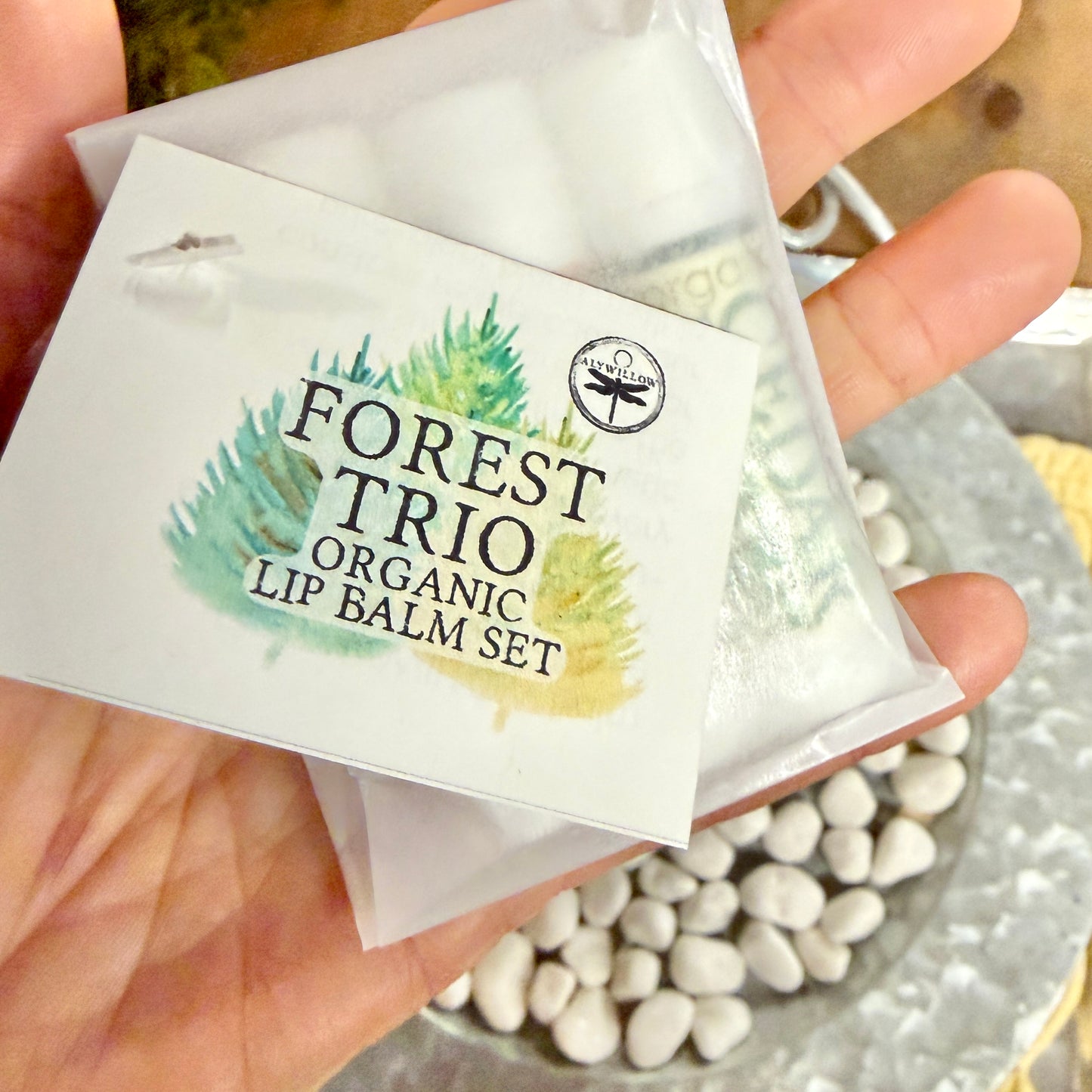 Forest Trio Organic Lip Balm Set