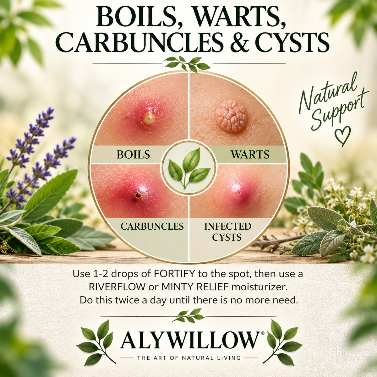 Alywillow relieves strange bumps