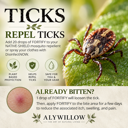 repel ticks or reduce irritation of ticks