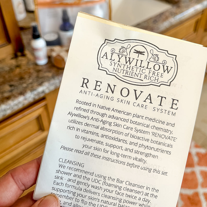 Renovate Anti-aging Skin Care System Flyer