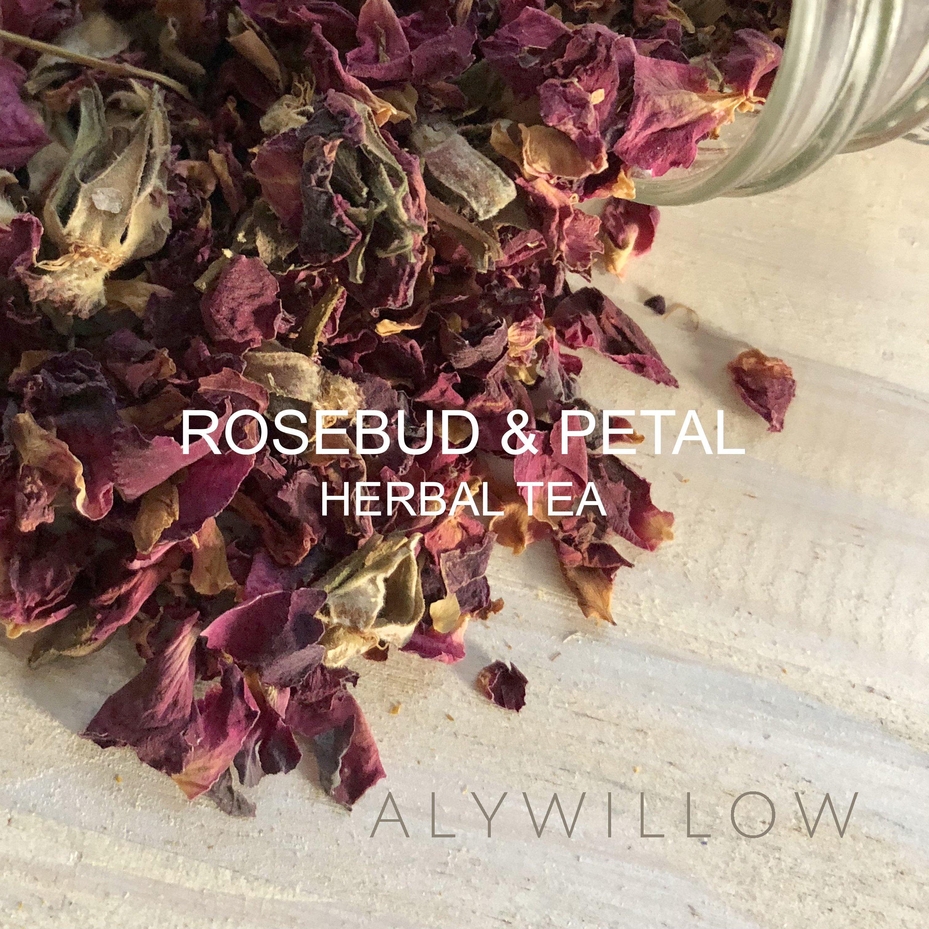 Rosebud Tea - Whole Rosebuds & Petals, Loose Leaf Rose Tea