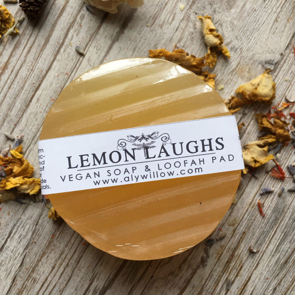 Clear and lighten my face naturally LEMON LAUGHS BAR CLEANSER reduce scars and discoloration - Alywillow